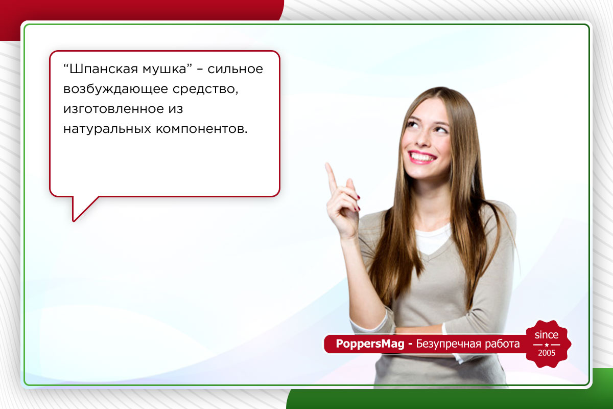 Шпанская мушка для мужчин